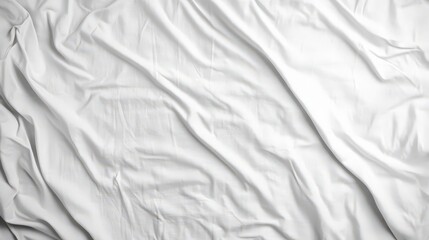 White Wrinkled Fabric Texture
