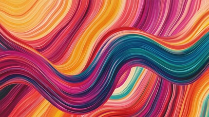 Dynamic waves of vibrant abstract colors