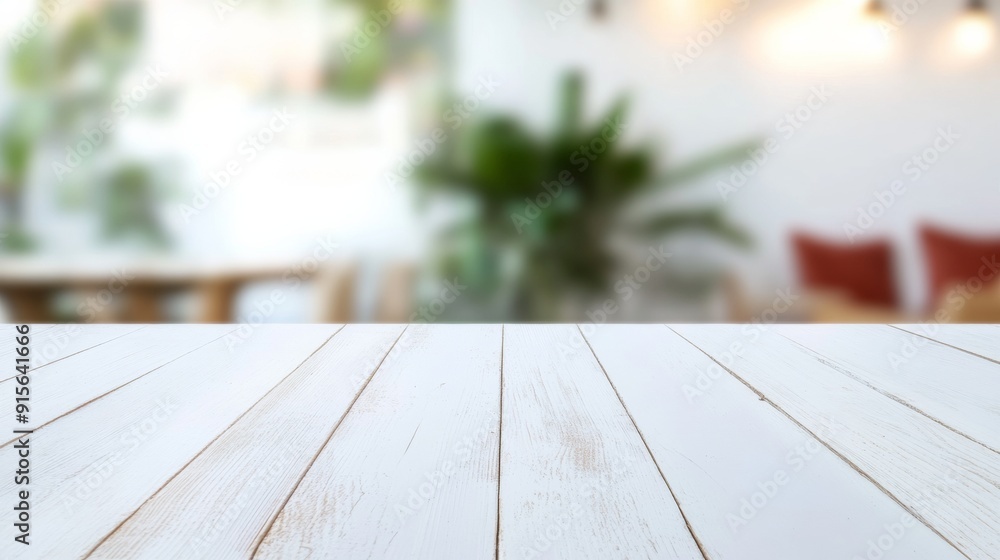 Poster Warm and Inviting Minimalist Table Setup for Product Display in Cozy Room with Ambient Lighting