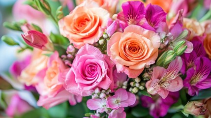 Naklejka premium Elegant flowers blooming in vibrant