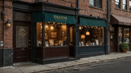 Fototapeta premium old storefront in england
