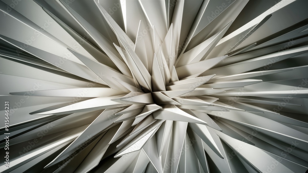 Poster abstract white light background featuring dynamic geometric line patterns soft gradient of white and