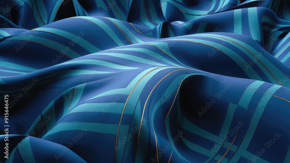Poster abstract blue plaid pattern with bold and thin lines suitable for backgrounds