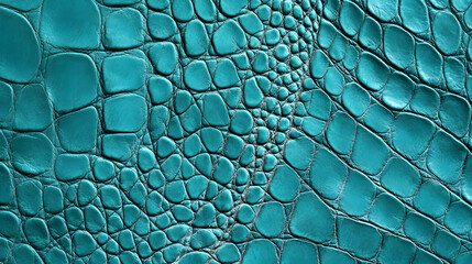 Turquoise texture of reptile skin, and crocodile leather pattern