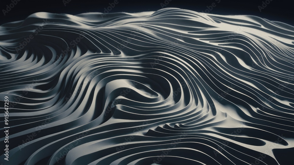 Poster stylized topographic map featuring contour lines abstract backdrop with topographical and geographic