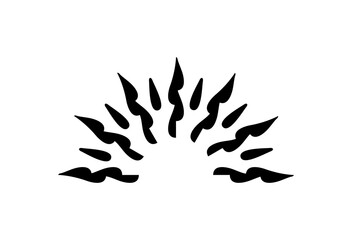 Abstract sun ray graphic design