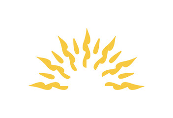Abstract sun ray graphic design