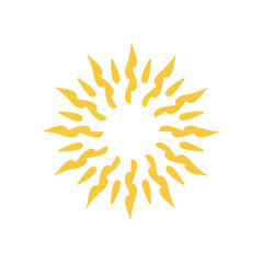 Abstract sun ray graphic design