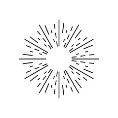 Obraz premium Abstract sun ray graphic design