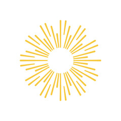 Abstract sun ray graphic design