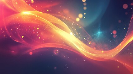 Fototapeta premium Ethereal glow emanating from abstract shapes