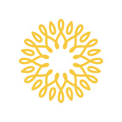 Abstract sun ray graphic design