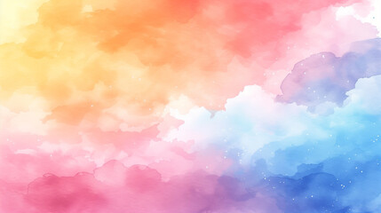 Colorful watercolor background with gradient shades.