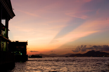 Fototapeta premium sunset over the sea