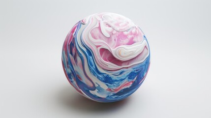 Fototapeta premium Abstract Sphere with Swirling Colors