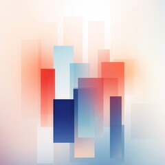 Minimalist geometric shapes with soft gradients, sleek design