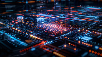 Digital Blockchain Network Visualization