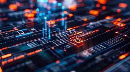 Digital Blockchain Network Visualization