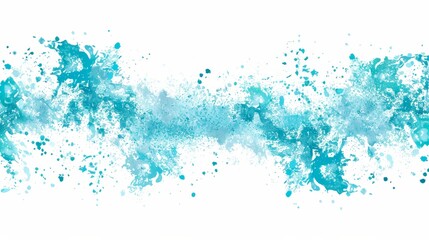 Grainy Blue Frame with Hand-Drawn Spray Texture and Distressed Edges, Perfect for Vintage Collages and Posters with Retro Aesthetic
