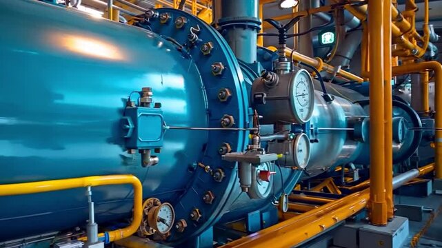Gas-burning industrial boiler apparatus