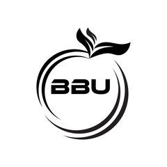 BBU letter logo Design. BBU Simple and modern monogram logo. Abstract Alphabet vector Design.