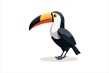Naklejka premium toucans characters in cartoon style. illustration. Vector toucan bird illustration. 