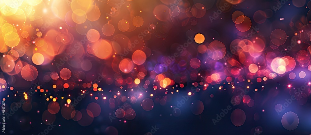 Poster Abstract bokeh backdrop. with copy space image. Place for adding text or design
