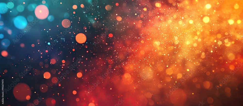 Fototapete vibrant fireworks show. with copy space image. place for adding text or design