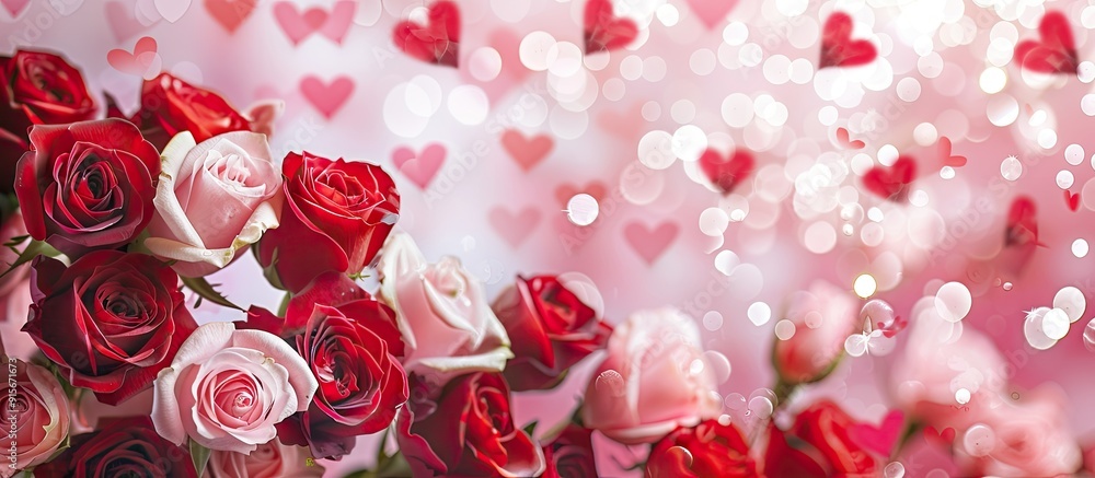 Poster Valentine s Day backdrop. with copy space image. Place for adding text or design