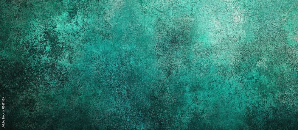 Aufkleber green aqua grunge backdrop or texture. with copy space image. place for adding text or design