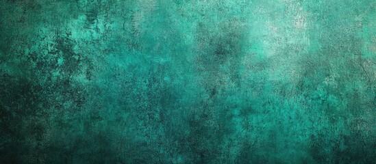 Obraz premium Green aqua grunge backdrop or texture. with copy space image. Place for adding text or design