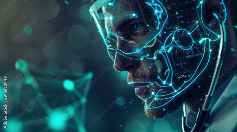 Poster doctors using ai for early detection of diseases