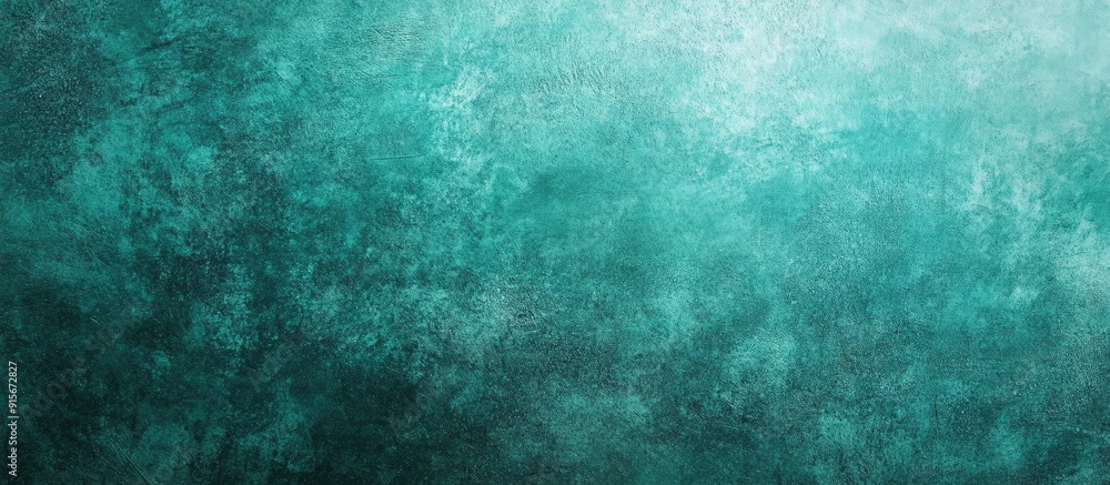 Poster Green aqua grunge backdrop or texture. with copy space image. Place for adding text or design