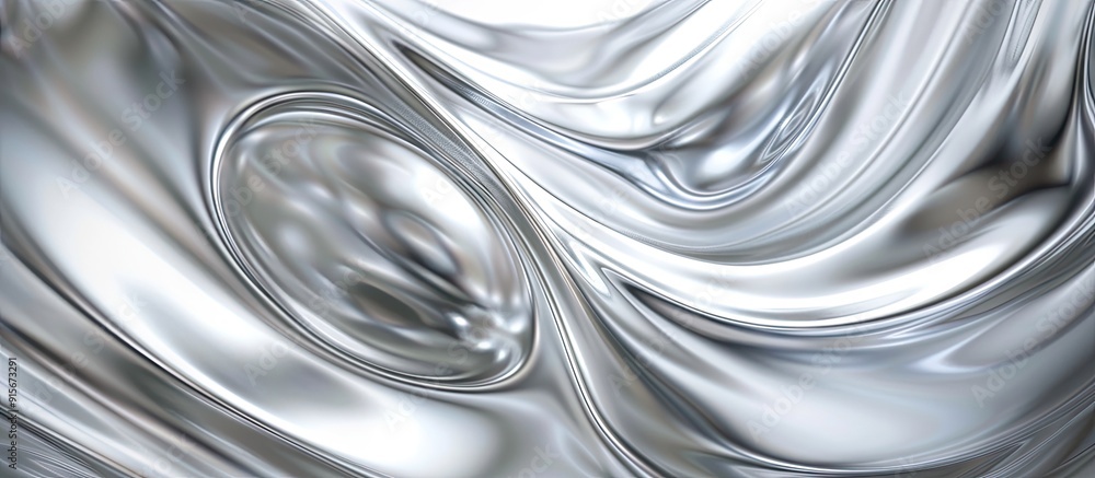Leinwandbilder swirling silver backdrop and blur. with copy space image. place for adding text or design