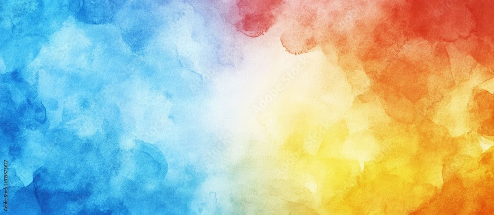 Poster abstract watercolor backdrop uniquely hand painted waldorf gradient wet art vibrant template featuri