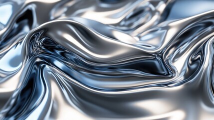 Glossy metallic surface reflecting light