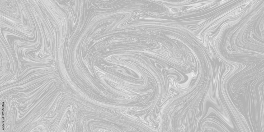 Wall mural Abstract white, gray liquid marble surfaces background design. ink backdrop with wavy pattern. modern background design with luxury cloth or liquid wave or wavy folds of grunge silk texture.