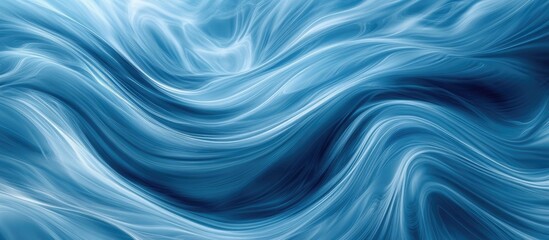 Obraz premium Beautiful wave pattern in the blue river water Ideal for use as a background or wallpaper. with copy space image. Place for adding text or design