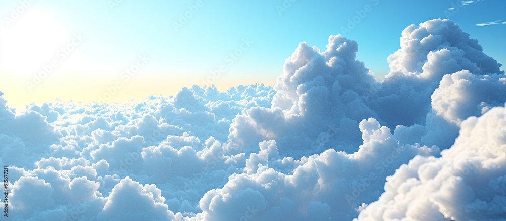 Aufkleber azure sky. with copy space image. Place for adding text or design