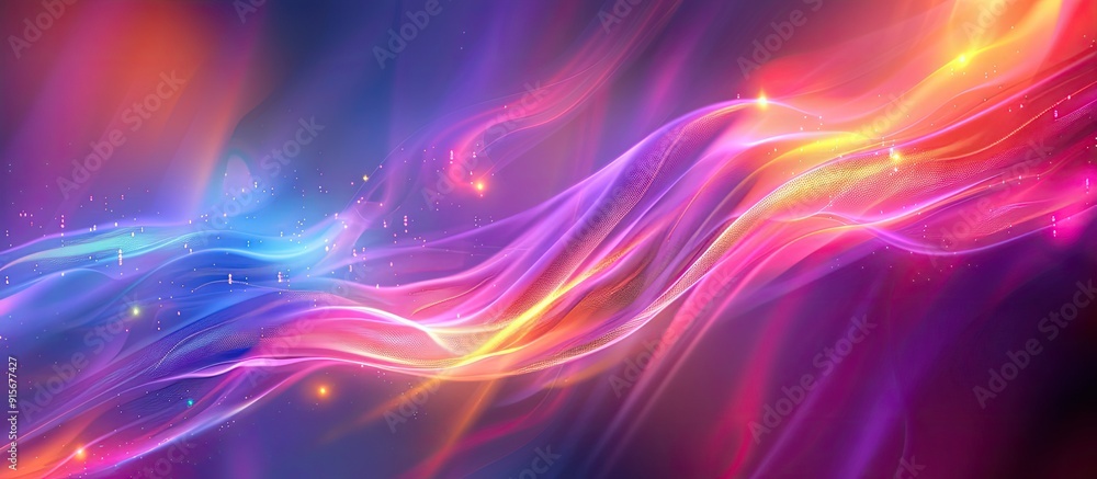 Aufkleber Abstract blurred color light night light abstract backdrop Flowing colorful lines of an abstract background. with copy space image. Place for adding text or design