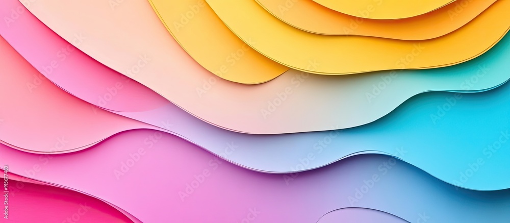 Poster Colorful paper pattern texture and background. with copy space image. Place for adding text or design