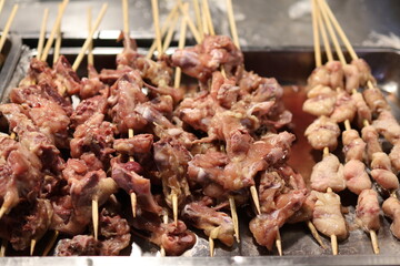 Asian Street Food in a Chinese Night Market