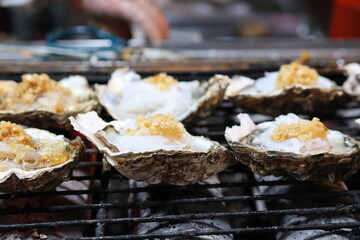 Asian Street Food in a Chinese Night Market