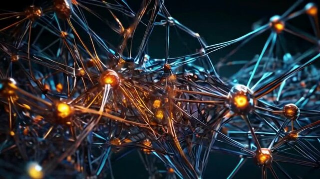 Abstract 3D Rendering of a Neural Network