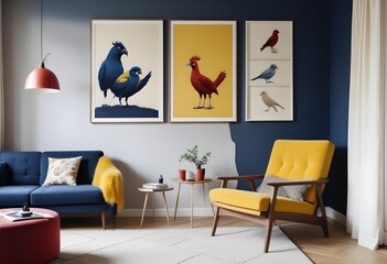 Modern living room interior design