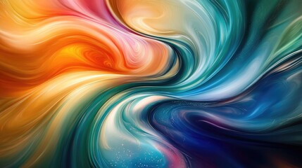 Liquid abstracts swirling in vibrant motion