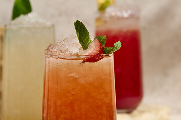 Refreshing Strawberry Mojito with Mint Garnish - Vibrant Summer Cocktail