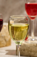 Limoncello Aperitif Glass Still Life - Vibrant Yellow Italian Liqueur Reflection
