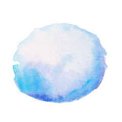 blue watercolor background isolated