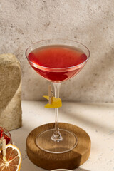 Refreshing Red Currant Gimlet A Perfect Summer Cocktail in Elegant Glass